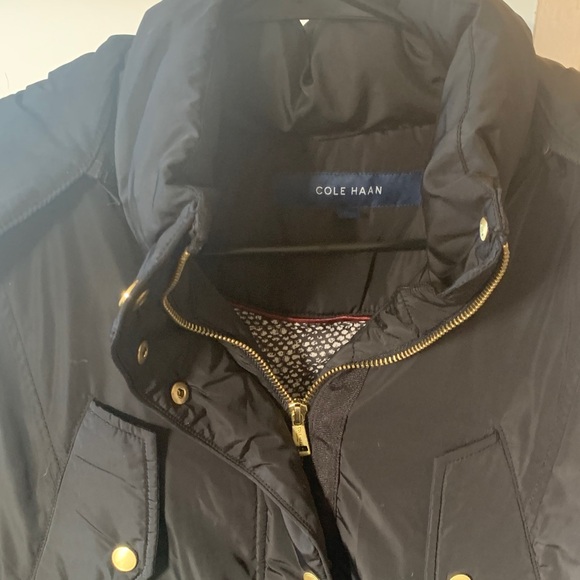 Cole Haan Black Jacket with Gold Details - Picture 2 of 8